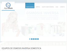 Tablet Screenshot of osmosis-inversa-domestica.com